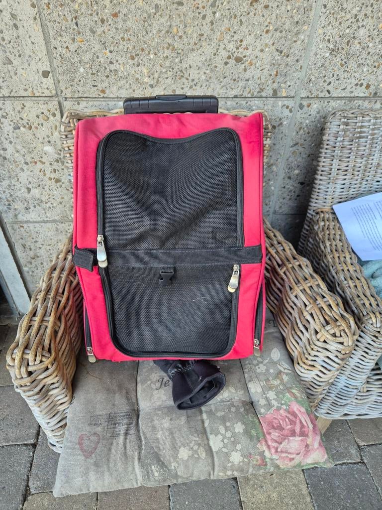Dieren rugzak / trolley hond kat, Ophalen, Zo goed als nieuw