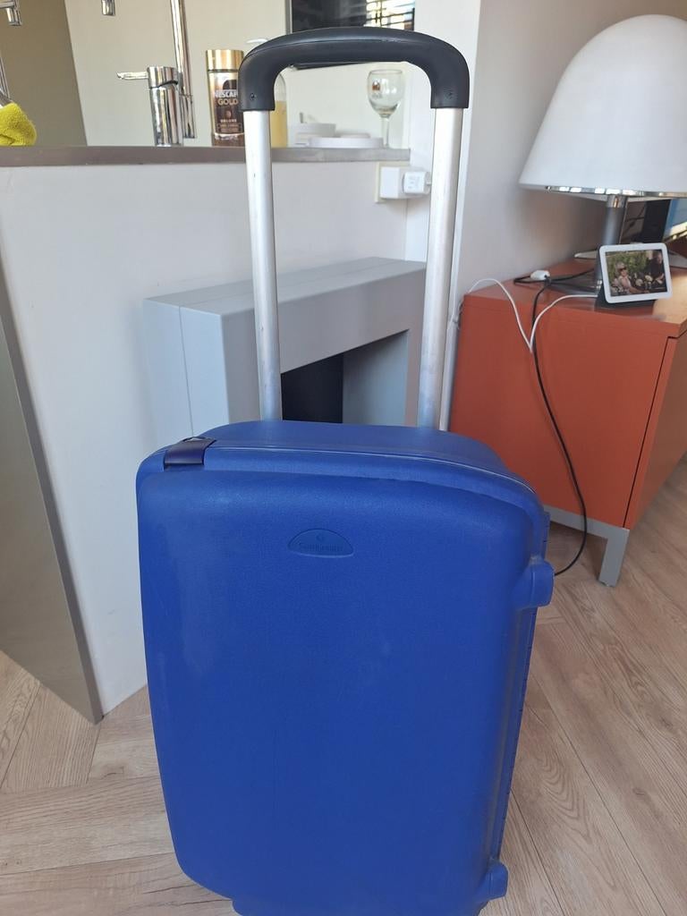 Samsonite koffer met uitschuifbare handgreep en wieltjes, Ophalen, Wieltjes, Gebruikt, 50 tot 60 cm