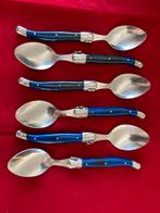 Butagaz + Laguiole 6 stoere lepels BIJ met blauw handvat, Ophalen of Verzenden, Zo goed als nieuw
