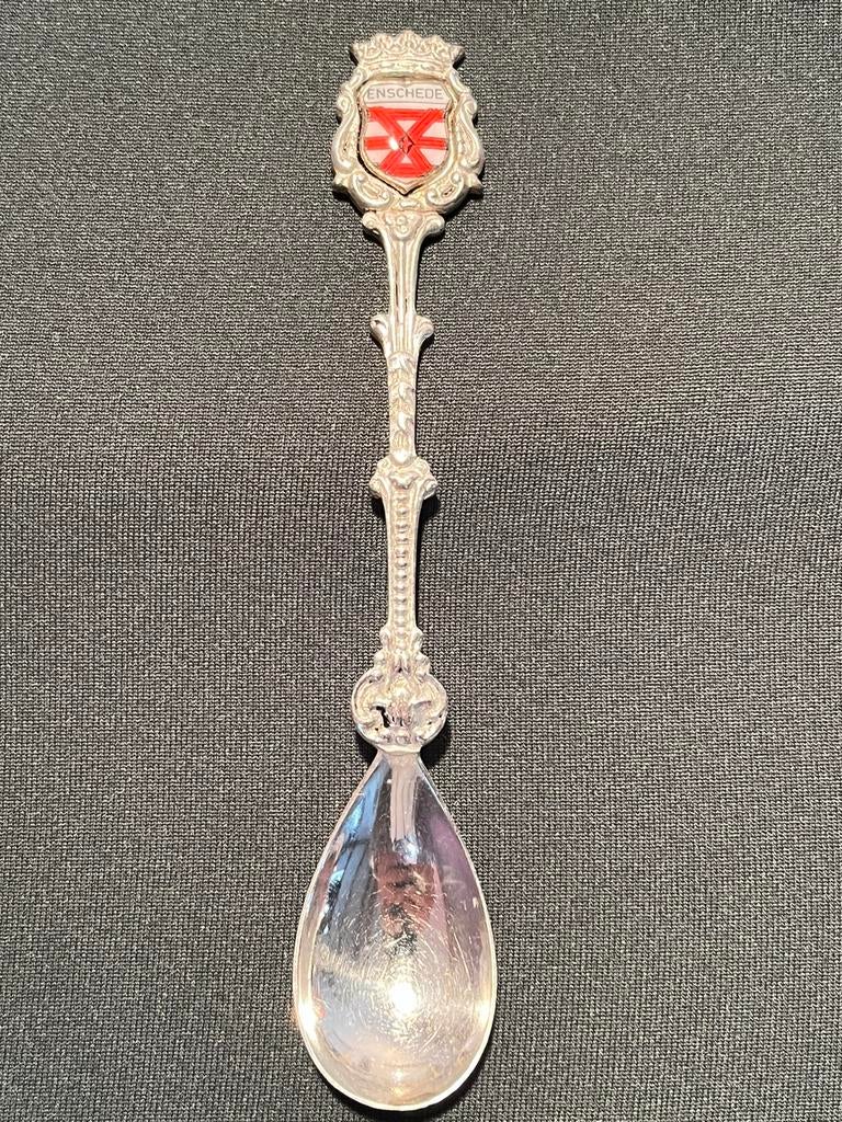 Vintage lepeltje Enschede., Antiek en Kunst, Ophalen of Verzenden