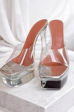 Amina Muaddi Dalida Glass PVC platform mules, Overige kleuren, Nieuw, Ophalen of Verzenden, Schoenen met hoge hakken