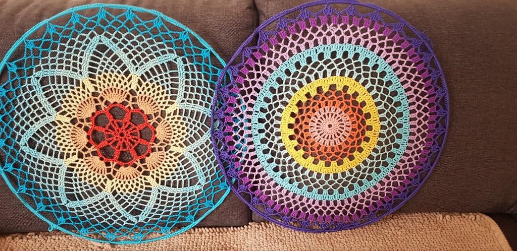 Gehaakte mandala's 45 cm, Ophalen of Verzenden