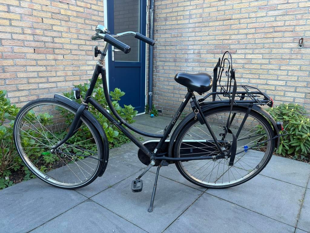 Old Dutch Omafiets - met monckey drager, Fietsen en Brommers, Fietsen | Dames | Omafietsen, 53 tot 56 cm, Ophalen, Gebruikt, Terugtraprem
