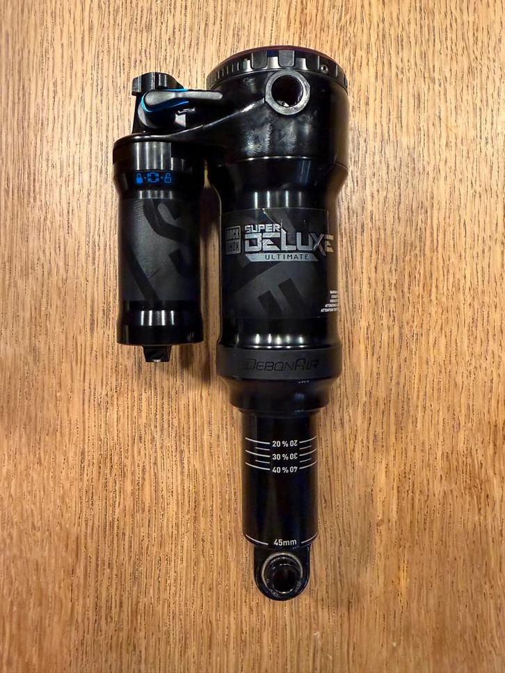 Rockshox Super Deluxe Ultimate achterdemper 165x45mm Trunnio, Fietsen en Brommers, Fietsonderdelen, Zo goed als nieuw, Mountainbike