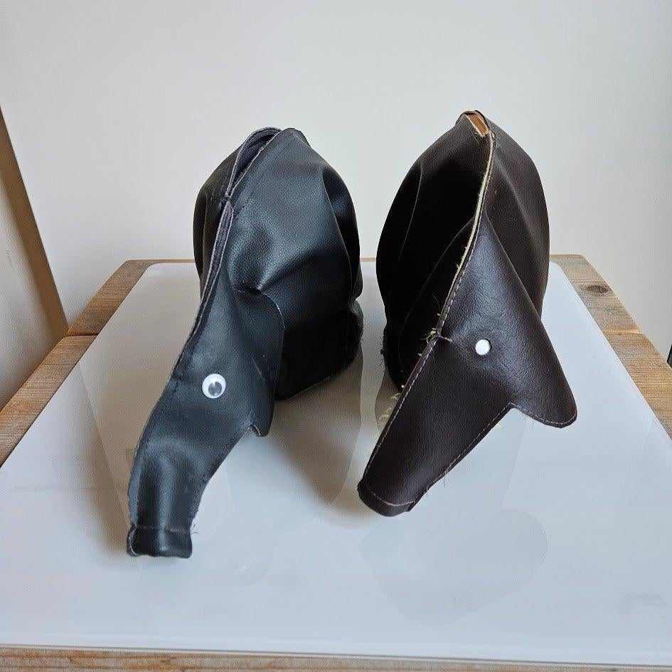 2x ZGAN bijzondere kunstleder make-up tassen (African Style), Ophalen of Verzenden, Nieuw, Grijs, Heer of Dame