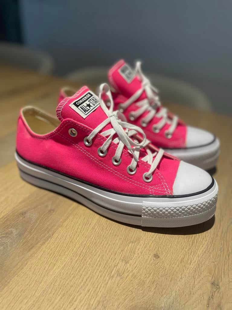 Converse All Star platform roze maat 39 model 570324C, Kleding | Dames, Schoenen, Zo goed als nieuw, Sneakers of Gympen, Roze