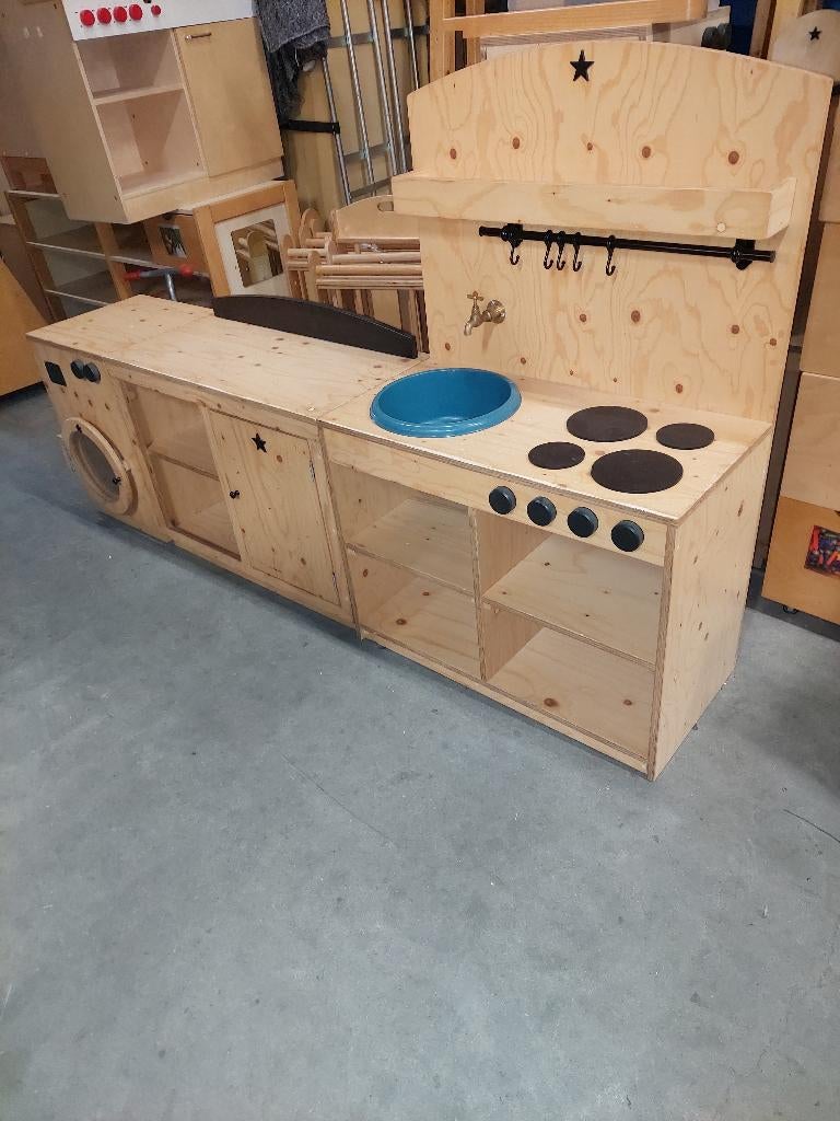 2x 3-delige De Beleving speelkeukenset, Ophalen of Verzenden, Gebruikt, Meubelstuk of Keukentje