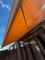 Zonnescherm 5m breed, 3m uitrollen, handbediend, Ophalen, Gebruikt, 450 cm of meer, 150 tot 300 cm