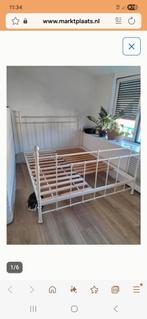 Wit bed ikea, Ophalen, Gebruikt, Hoogslaper, Tweepersoons