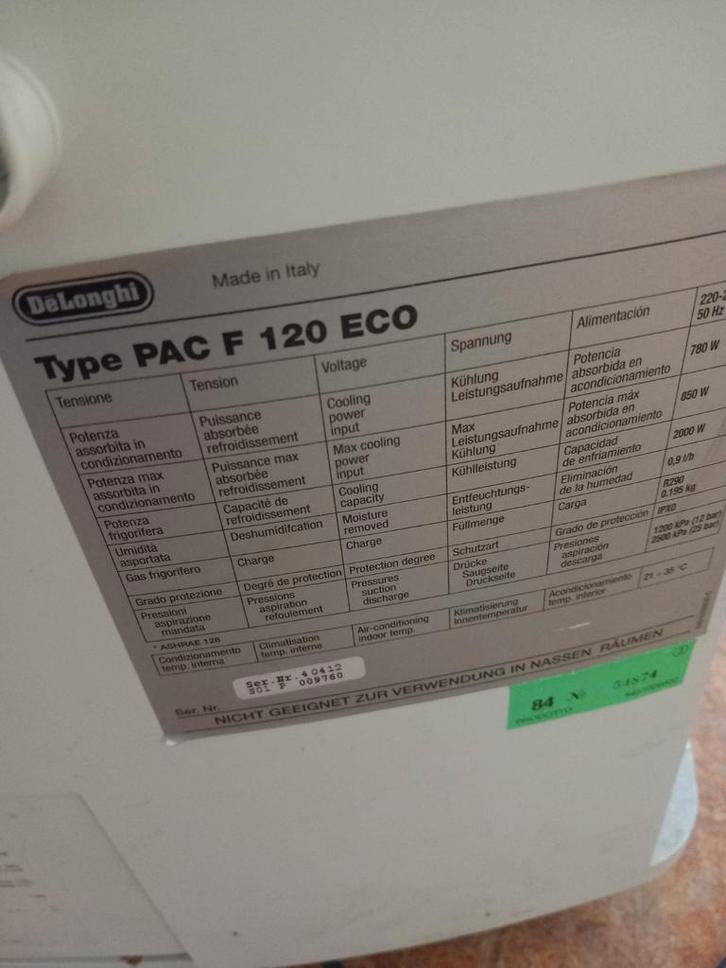 DeLonghi Pinguino PAC120ECO Mobiele Airco - Krachtig & Eco, Witgoed en Apparatuur, Airco's, Ophalen of Verzenden