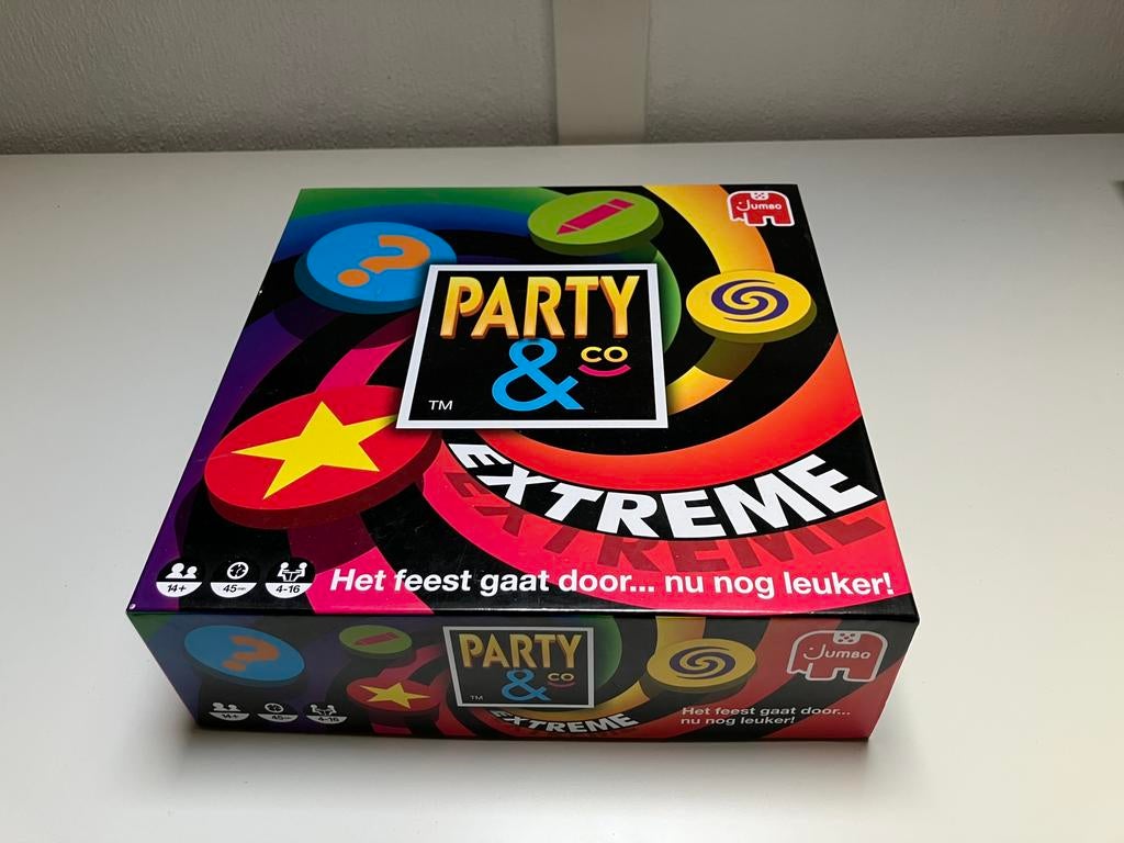 Party & co Extreme - als nieuw, Hobby en Vrije tijd, Gezelschapsspellen | Overige, Ophalen of Verzenden, Zo goed als nieuw