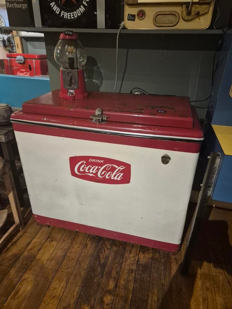 Vintage Coca-Cola koelbox / ijsbox – origineel model, Ophalen