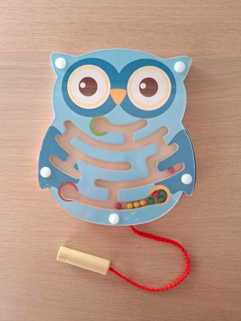 ZGAN  Magnetisch doolhof spel - uil, Ophalen of Verzenden, Zo goed als nieuw