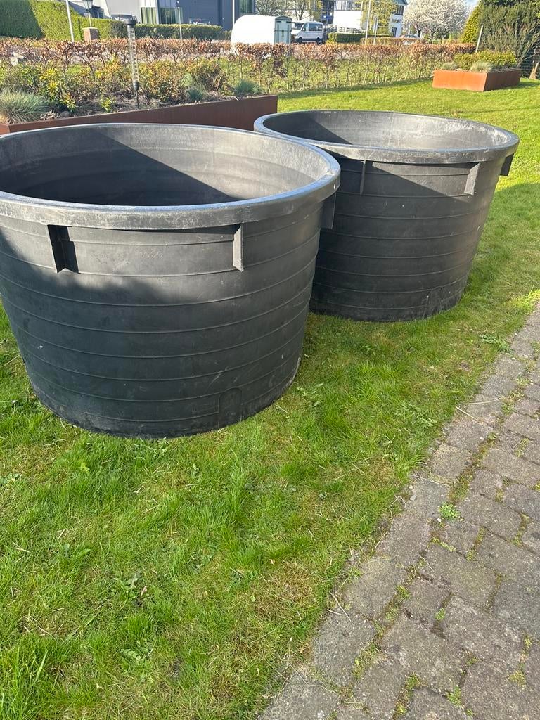 Boomkuip 1000 L, Ophalen, Kunststof, 100 cm of meer, Rond