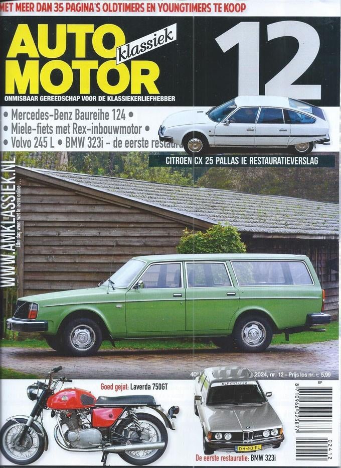 AMK 12 2024 : Volvo 245L - BMW 323i - Citroen CX - Mercedes, Ophalen of Verzenden, Gelezen, Algemeen