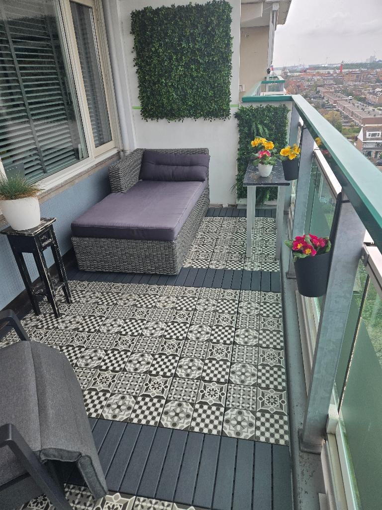 Loungebank Bellagio, Ophalen, Gebruikt, Wicker