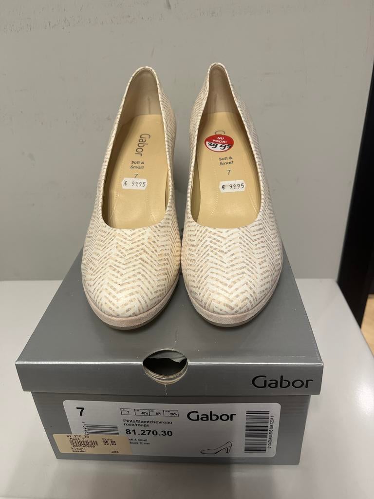 Gabor Pumps - Nieuw - Maat 7 (40.5), Pumps, -, Beige, -