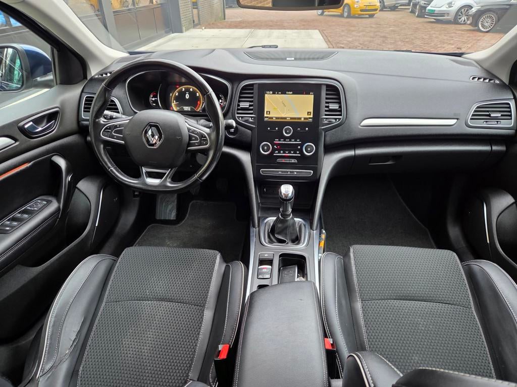 Renault Mégane Estate 1.2 TCe Bose | 1/2 Leer | Navi | Clim, Voorwielaandrijving, Gebruikt, 4 cilinders, Blauw
