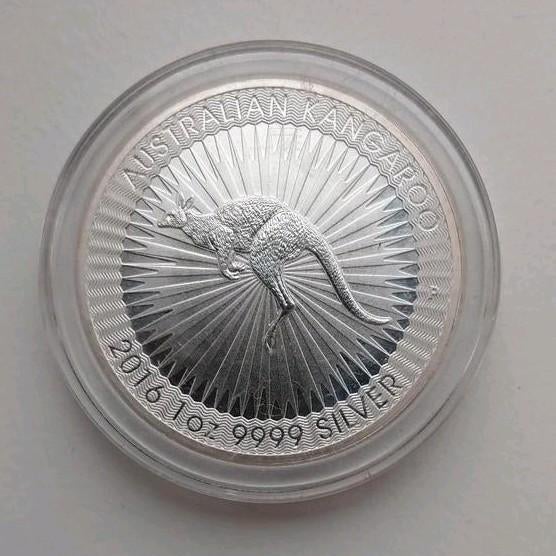 1 oz Zilver Perth Mint Kangaroo van 2016 uit Australië, Ophalen of Verzenden, Zilver