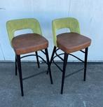 10 stuks luxe horeca bistro restaurant barkrukken rood groen, Ophalen, 5 krukken of meer, Met voetsteun, 60 tot 90 cm