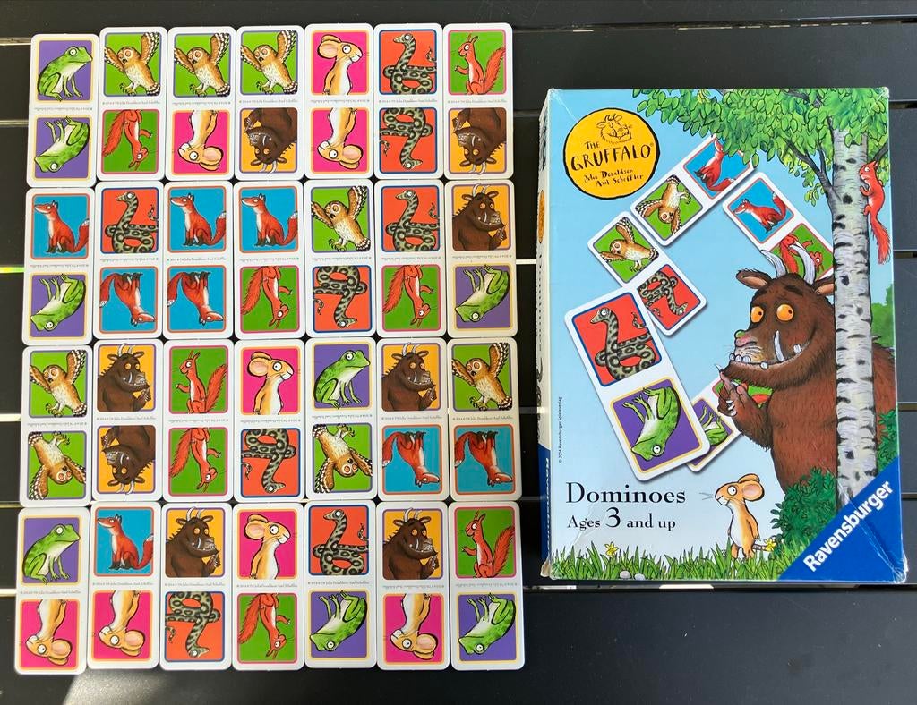De Gruffalo domino compleet en heel netjes, Ophalen of Verzenden, Minder dan 500 stukjes, Zo goed als nieuw, Overige typen