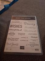 Stampin' Up! "More Than Words" Clearstampset, Ophalen of Verzenden
