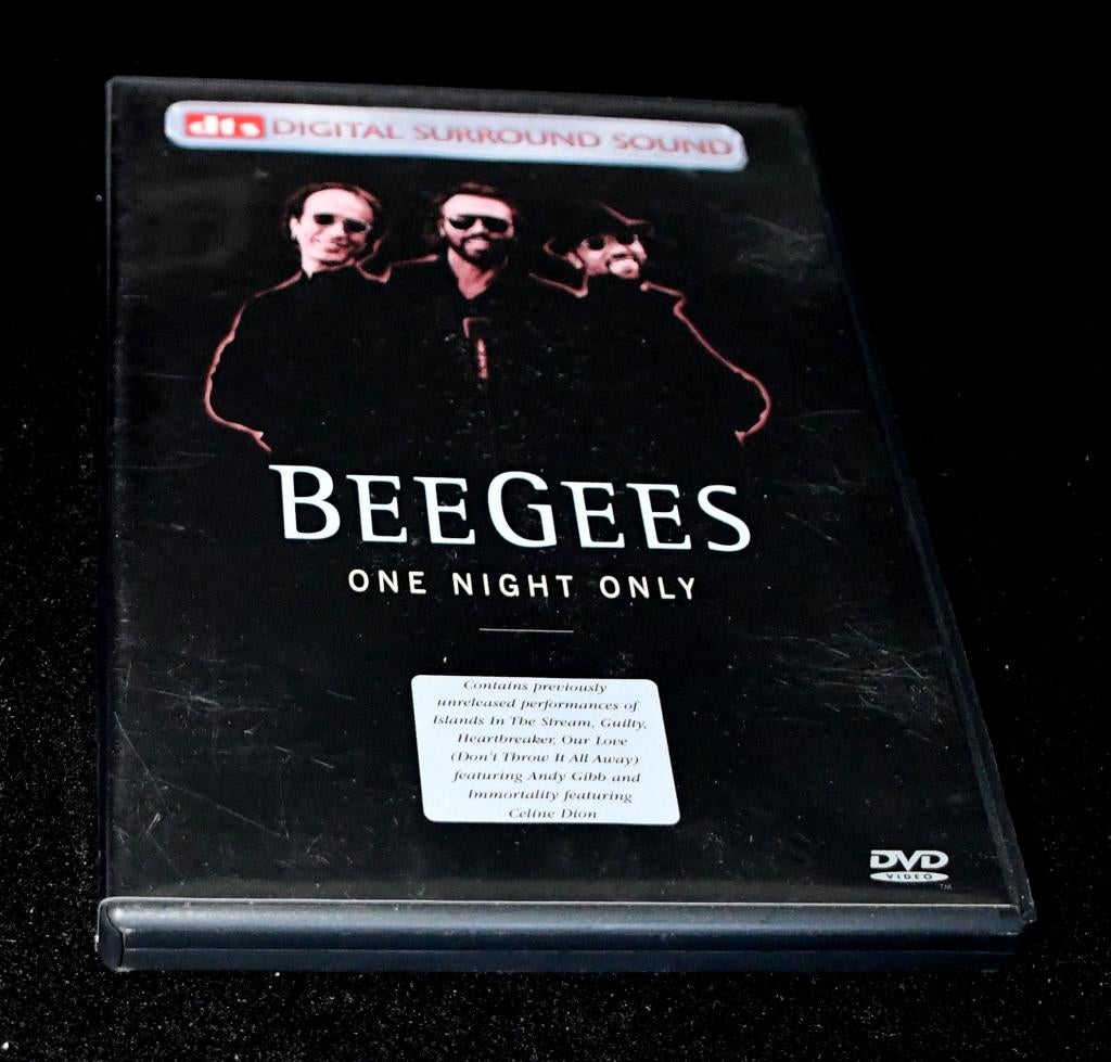 Bee Gees - One Night Only (Muziek DVD) (Manx Prod., 1997), Alle leeftijden, Ophalen of Verzenden, Zo goed als nieuw, Muziek en Concerten