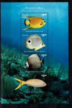 grenada 2015 pf blok vissen zeeleven fishes 1, Ophalen of Verzenden, Postfris, Dier of Natuur