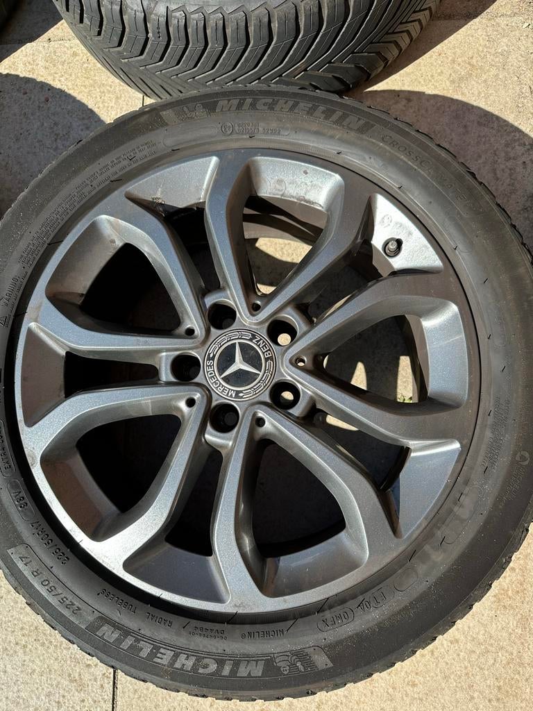 Mercedes C-Klasse W205/S205 velgen met All-Season banden, Ophalen, Gebruikt, Banden en Velgen, 17 inch