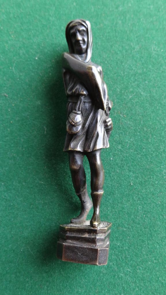 Schitterend Art Nouveau Cachet in Brons 19e eeuw, Ophalen of Verzenden, Brons