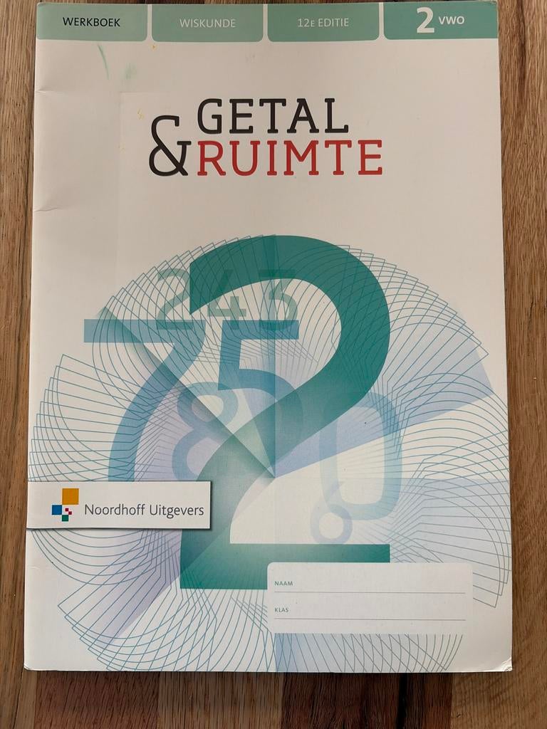 Wiskunde werkboek vwo nieuw - Getal & Ruimte 12e editie, Ophalen of Verzenden, Beta, Nieuw, Overige niveaus