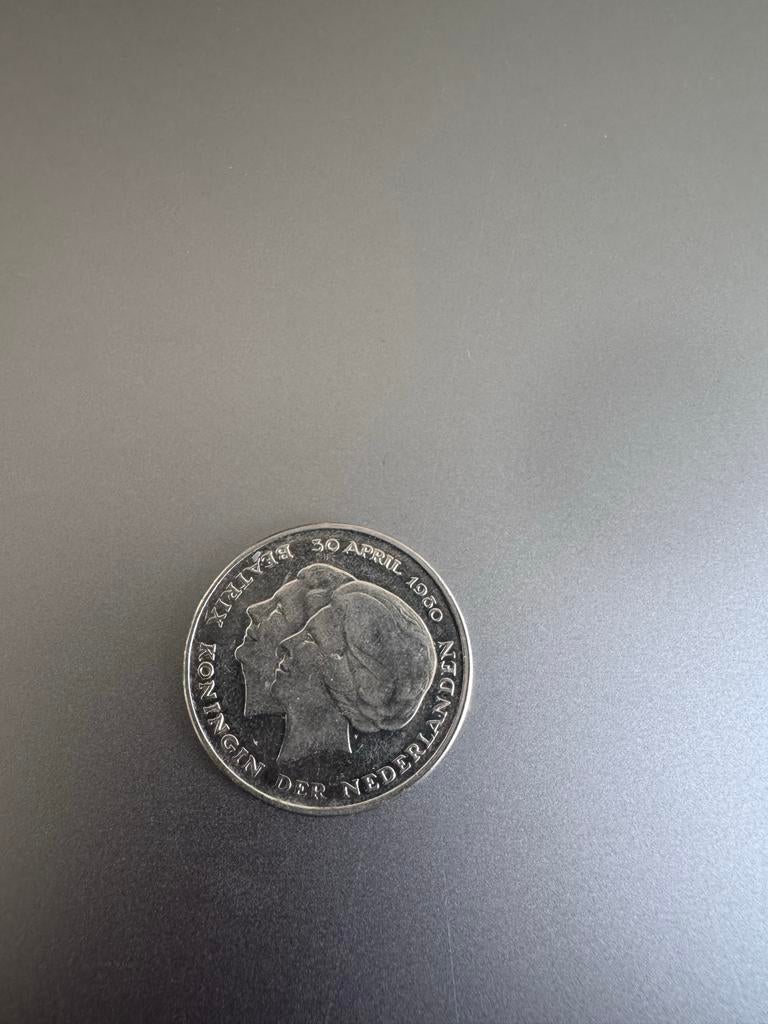 1 Gulden 1980 Beatrix inhuldiging, Ophalen of Verzenden, Koningin Beatrix, 1 gulden, Losse munt