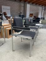 Vintage Schöder & Henzelmann buisframe stapelstoelen, Ophalen, Gebruikt, Stof, X