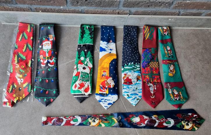 Vintage handgemaakte kerst stropdassen, Kleding | Heren, Stropdassen, Zo goed als nieuw, Met patroon, Overige kleuren, Ophalen of Verzenden