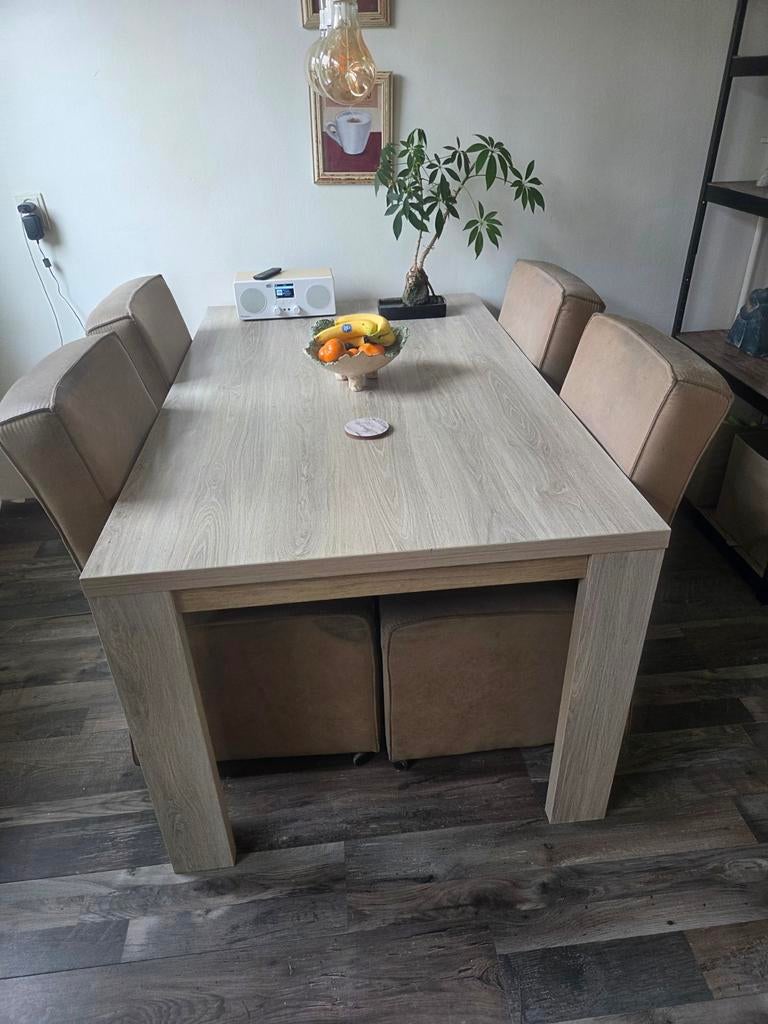 Eetkamertafel met stoelen, Ophalen of Verzenden