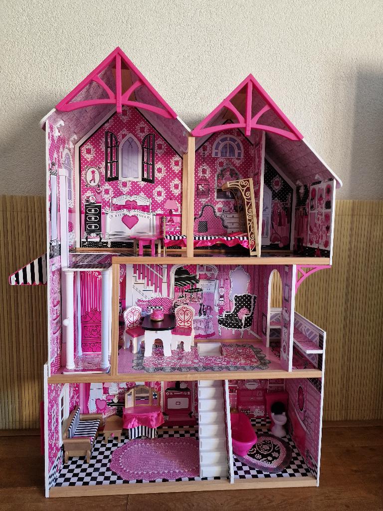 barbiehuis /poppenhuis van KidKraft, Kinderen en Baby's, Speelgoed | Poppenhuizen, Ophalen, Gebruikt, Poppenhuis