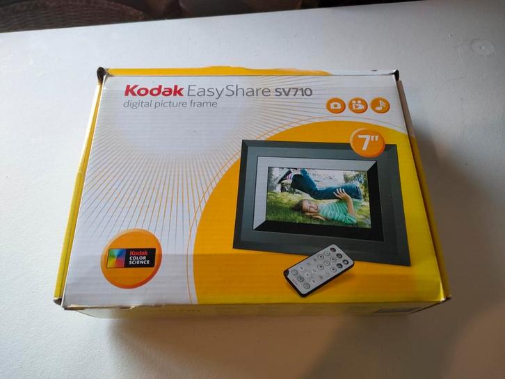 Kodak EasyShare SV710 Digitale Fotolijst 7 inch, Audio, Tv en Foto, Fotografie | Digitale fotolijsten, Nieuw, 8 tot 12 inch, Minder dan 1 GB