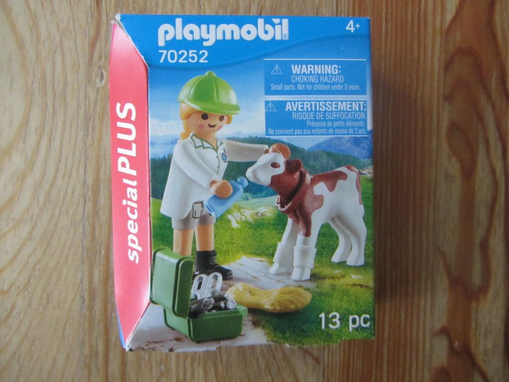 Playmobil 70252 Dierenarts met kalf (nieuw), Ophalen of Verzenden, Nieuw, Complete set