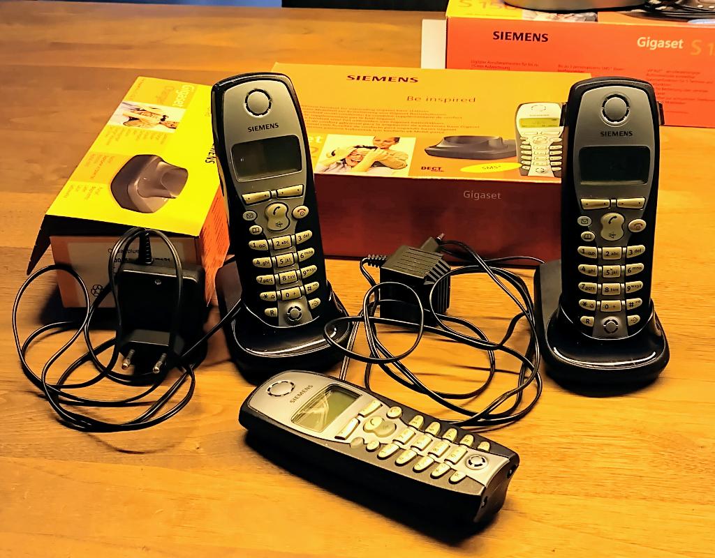 Siemens Gigaset S150 met extra 3 handsets, Ophalen of Verzenden, Gebruikt, 4 handsets of meer