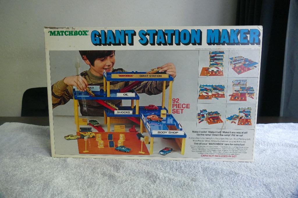 Matchbox Giant Station Maker – 92-delig, Verzamelen, Speelgoed, Ophalen of Verzenden, Zo goed als nieuw
