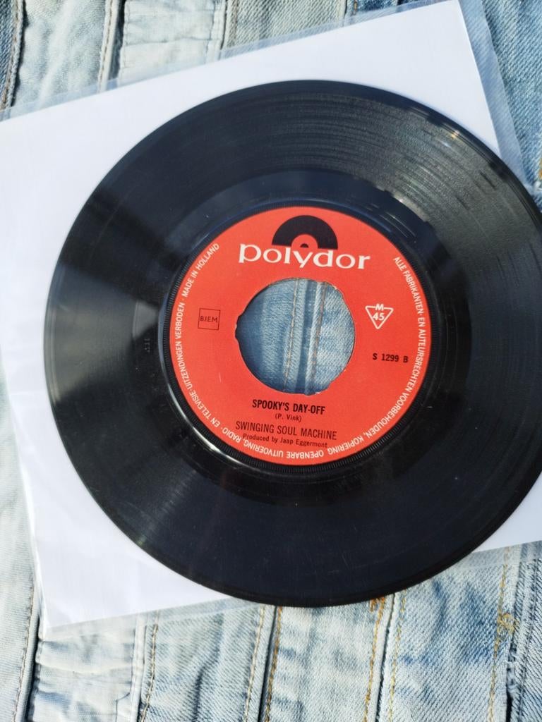 Polydor Single - Spooky's Day-Off - Swinging Soul Machine, Ophalen of Verzenden, Gebruikt