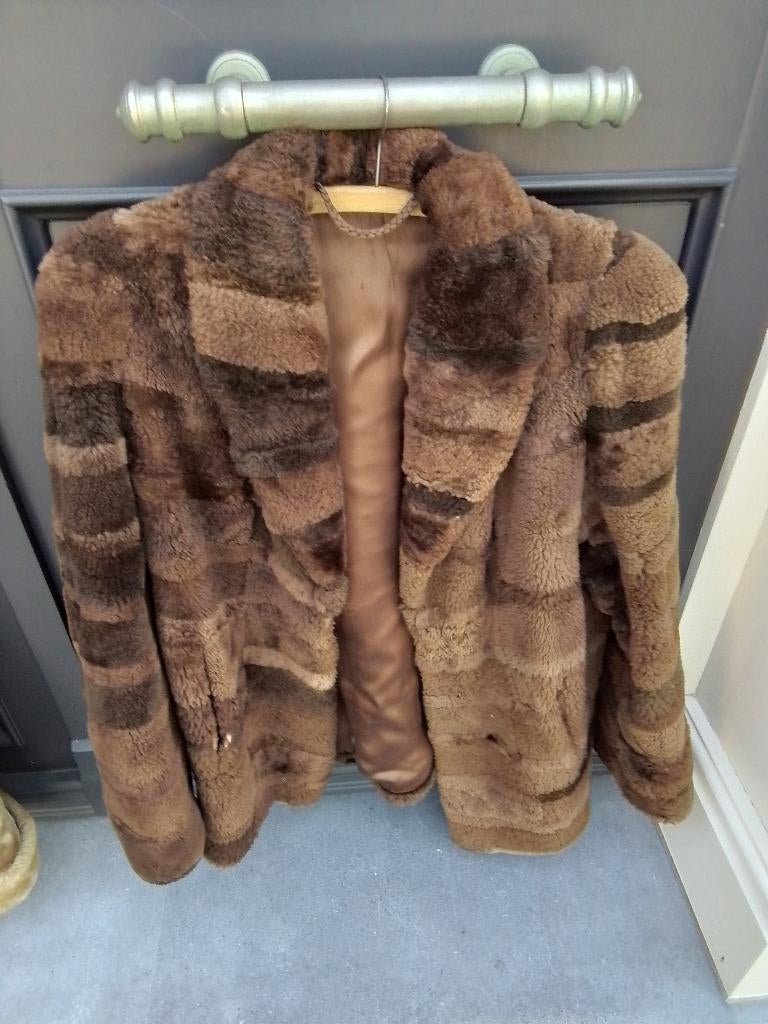 bontjas, Kleding | Dames, Jassen | Winter, Ophalen, Zo goed als nieuw, Bruin