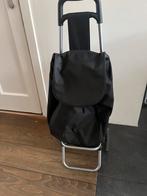 Zwarte boodschappentrolley, 40 tot 60 cm, 30 cm of meer, Gebruikt, Zwart