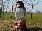 tuinbeeld van een uil , aanbieding, Tuin en Terras, Tuinbeelden, Dierenbeeld, Kunststof, Ophalen of Verzenden, Atw