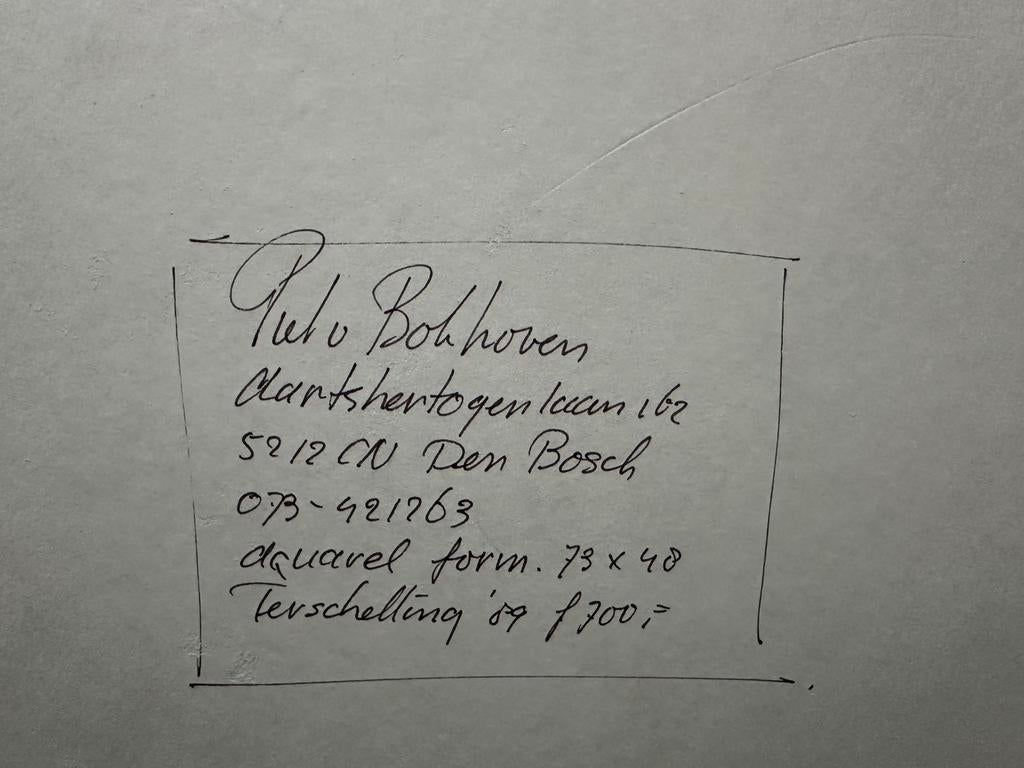 Aquarel Piet van Bokhoven, Terschelling ‘89, Ophalen