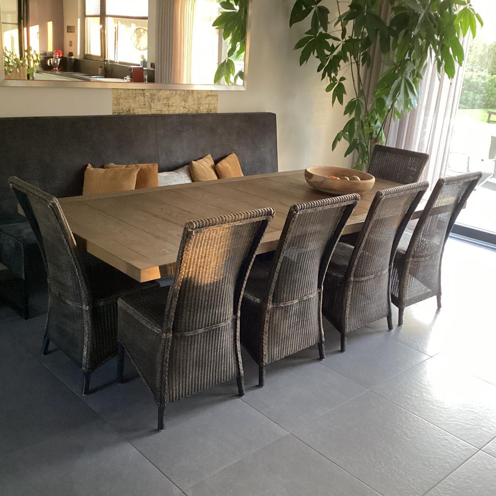 Lloyd loom eetkamerstoelen - set van 6, Ophalen, Gebruikt, 4 tot 6 stoelen