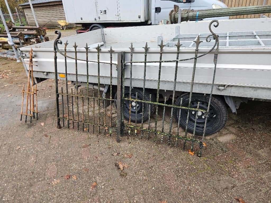 2 delige Oude poort, Tuin en Terras, Ophalen, Gebruikt, Minder dan 100 cm, Draaipoort