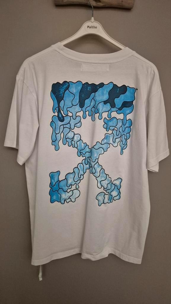 Off White t-shirt, Kleding | Heren, T-shirts, Zo goed als nieuw, Wit, Ophalen of Verzenden