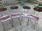 Vintage jaren 60/70 retro stoelen, Ophalen, Zo goed als nieuw