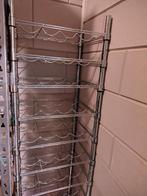 Stabiel en stapelbaar verchroomd wijnrek, Ophalen, Metaal, Minder dan 50 cm